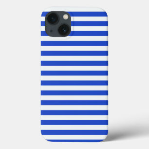 ブルー王室のコンビストライプュレーションby Shirley Taylor iPhone 13ケース