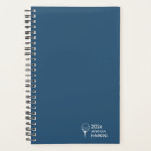 ブルー王室のゴルフティーパーソナルウィークリー プランナー手帳 (正面)