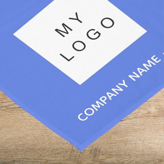 ブルー王室のサロンビジネスロゴ ショートテーブルランナー