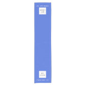 ブルー王室のサロンビジネスロゴ ショートテーブルランナー (正面)