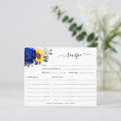 ブルー王室のサンフラワーブライダルシャワーレシピ (スタンド正面)