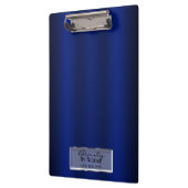 ブルー王室のシャインエレガントシックGLAM パーソナライズされた クリップボード (左)