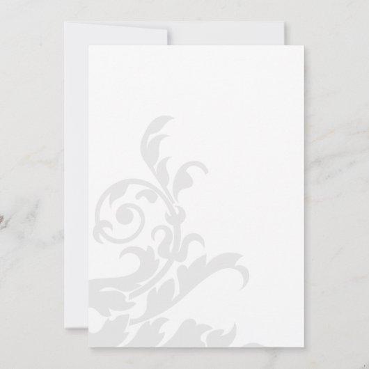 ブルー王室のシルバースワール卒業発表 招待状 (裏面)