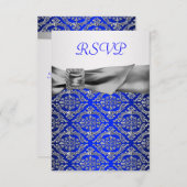 ブルー王室のシルバーダマスクシルバー25周年記念 出欠カード (正面/裏面)