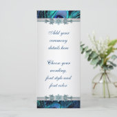 ブルー王室のシルバーピーコック結婚式 プログラム (スタンド正面)