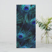 ブルー王室のシルバーピーコック結婚式 プログラム (スタンド正面)