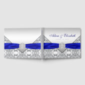 ブルー王室のシルバ結婚ーズゲストブック ゲストブック (全面)