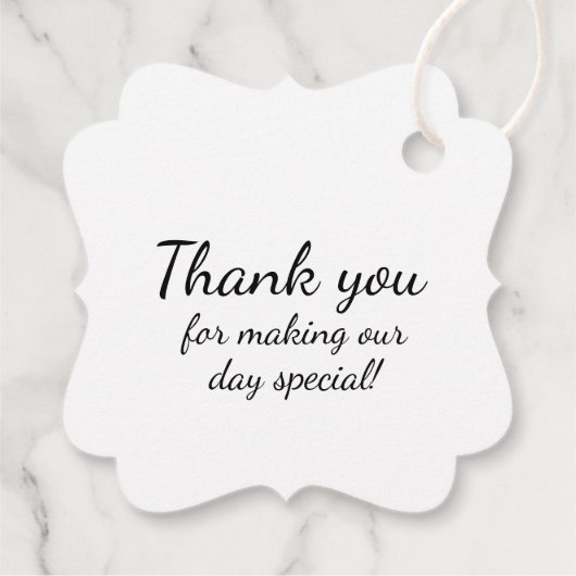 ブルー王室のシンプルハートリースモノグラム結婚ズ フェイバータグ (裏面)