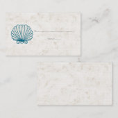 ブルー王室のシ素朴アセル結婚の座席表 プレイスカード (正面/裏面)