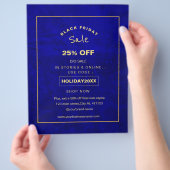 ブルー王室のスクラッチホリデーセールプロモーション チラシ (手)