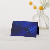 ブルー王室のスターズ&シルバーハートズ結婚ーズ プレイスカード (裏面)