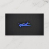 ブルー王室のスモール飛行機 名刺 (裏面)