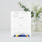 ブルー王室のス素朴ンフラワーブライダルシャワーレシピ (スタンド正面)