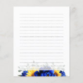 ブルー王室のス素朴ンフラワーブライダルシャワーレシピ (裏面)