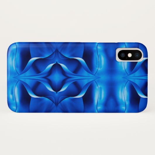 ブルー王室のスiPhone Xケース Case-Mate iPhoneケース (裏面(横))