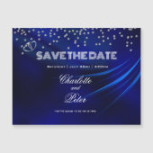 ブルー王室のダイヤモンドハート保存日付の磁気 (正面)