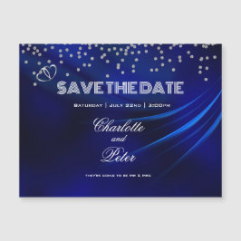 ブルー王室のダイヤモンドハート保存日付の磁気