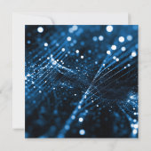 ブルー王室のダイヤモンド結婚式招待状 招待状 (裏面)