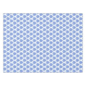 ブルー王室のダマスク テーブルクロス (正面(横))