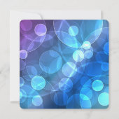 ブルー王室のティール（緑がかった色）ブルーバースデーパーティー 招待状 (裏面)