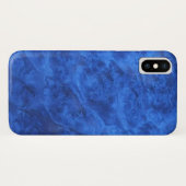 ブルー王室のテクスチャベルベットの外観 Case-Mate iPhoneケース (裏面(横))