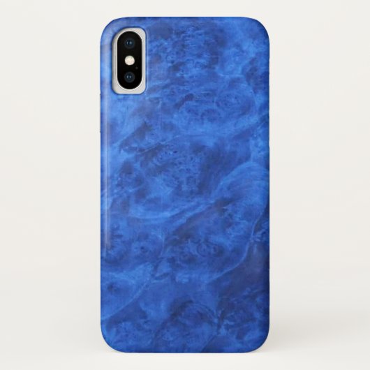 ブルー王室のテクスチャベルベットの外観 Case-Mate iPhoneケース (裏面)