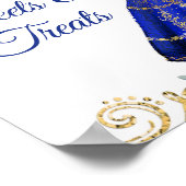 ブルー王室のドレスクインセアニラスイーツ&トリート ポスター (角)