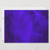 ブルー王室のネオン9th誕生日招待状 招待状 (裏面)