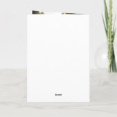 ブルー王室のバラエレガントロマン結婚ト 招待状 (裏面)