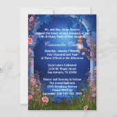 ブルー王室のバラキンセアニェラ 招待状 (裏面)