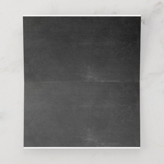 ブルー王室のバラチョークボード秋の結婚式テーブル プレイスカード (内部開封)