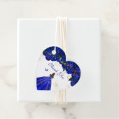 ブルー王室のバラハエレガントバタフライブルーガウン フェイバータグ (インサイチュ)