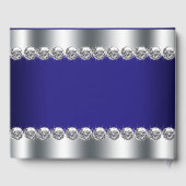 ブルー王室のバースデーパーティーゲストブック ゲストブック (裏面)