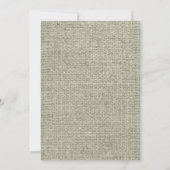 ブルー王室のバーラップメイソンジャー結婚式招待状 招待状 (裏面)