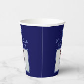 ブルー王室のバー（ユダヤ教の）バル・ミツバーPhoto Star of Davidパーティー 紙コップ (右)