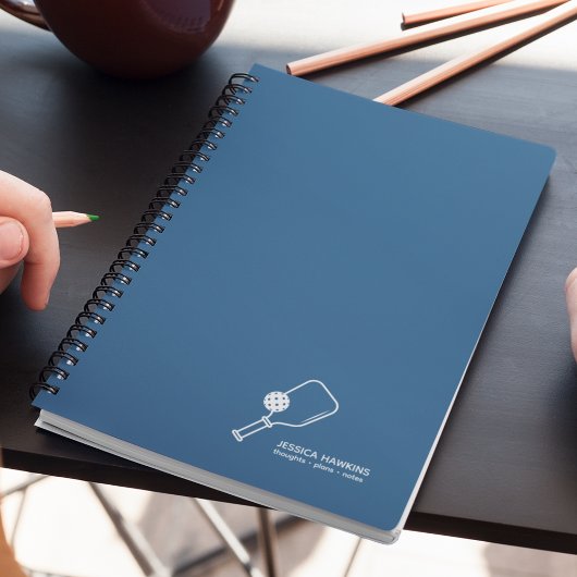 ブルー王室のピックボールパドル&ボールパーソナル ノートブック