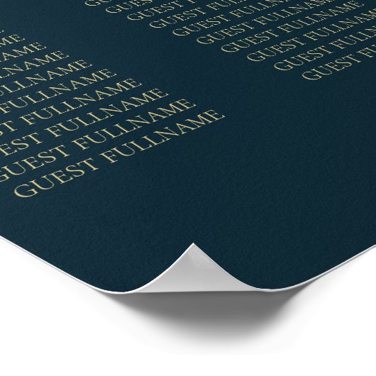 ブルー王室のファンタジーモノグラ結婚ムの座席 ポスター (角)