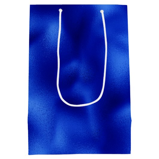 ブルー王室のフォイルハヌカー ミディアムペーパーバッグ (裏面)