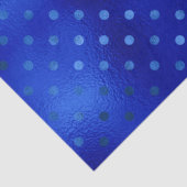 ブルー王室のフォイル水玉模様ハヌカーティッシュペーパー 薄葉紙 (詳細)