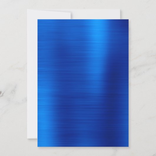 ブルー王室のフォイル黒白40歳の誕生日 招待状 (裏面)