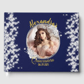 ブルー王室のフォトヴィンテージボホキンチェニェラスペインの ゲストブック (正面)