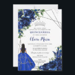 ブルー王室のフラワーズプリンセスシルバーキンセアニラ 招待状<br><div class="desc">この青いかわいらしフローラキンセニェラ/甘い16の誕生日の招待を簡単かつ迅速にパーソナライズ。単にクリックデザインツールを使用して編集ボタンをクリックして、文字をさらに編集し、フォントスタイルとフォント色を変更する。美しい青いドレスを着た女の子王室の、シックな青い花や王室の蝶をフィーチャー。蝶、カリンの女の子と王冠は可動で、サイズ変更可能で、多重および取り外し可能である。カスタマイズ大事な行事に合わせてストアで使用可能な一致アイテム。ハッピーキャット素晴らしスタジオによるサマーセットペーパー。</div>