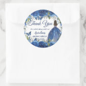 ブルー王室のフローラシルバーバタフライプリンセスの好意 ラウンドシール (バッグ)