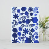 ブルー王室のフローラスクラップブック紙 (スタンド正面)