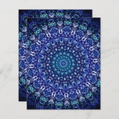 ブルー王室のフローラダマスク (正面/裏面)