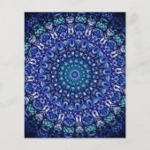 ブルー王室のフローラダマスク (裏面)