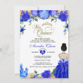 ブルー王室のフローラプリンセスミクリンスキンセアニラ 招待状 (正面)