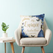 ブルー王室のフローラプリンセス金ゴールドキンセアニラ クッション (椅子)