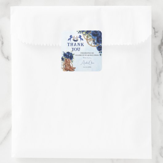 ブルー王室のフローラワイルドウエストチャロキンセニェラXV スクエアシール (バッグ)