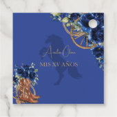 ブルー王室のフローラワイルドウエストチャロキンセニェラXV フェイバータグ (裏面)